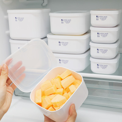 Set 02 hộp đựng thực phẩm White Pack 1000ml và 900ml, có nắp mềm giúp bảo quản thực phẩm sạch sẽ -nội địa Nhật Bản 