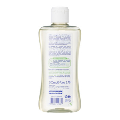 Dầu mát-xa chiết xuất hạt bông cho bé 0M+ Chicco 200ml - Tặng sữa tắm gội chiết xuất yến mạch Chicco 0M+ 50ml