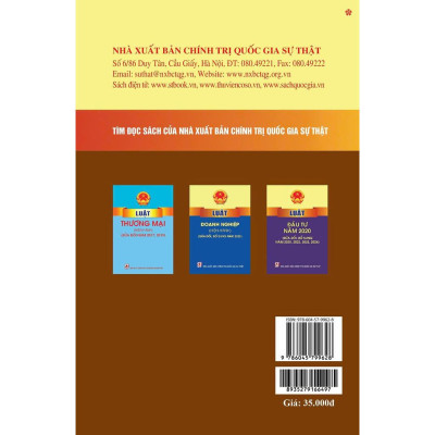 Sách - Luật Kinh Doanh Bất Động Sản Năm 2023 (Sửa Đổi, Bổ Sung Năm 2024) - NXB Chính Trị Quốc Gia