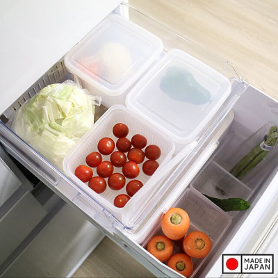 Combo 02 hộp lạnh bảo quản thực phẩm Nakaya 1100ml Made in Japan
