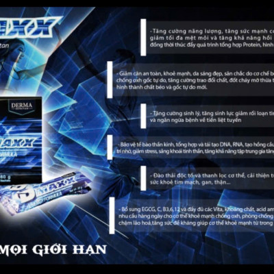 DMAXX thức uống bổ sung vitamin năng lượng có đường DAMODE 88 gói màu xanh mỗi gói 22gr