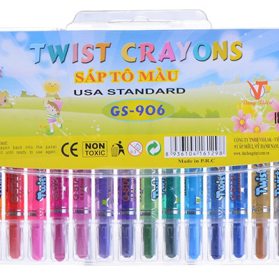 Bút Sáp Vặn Ngắn HQ G-Star 906-18 - Giao Mẫu Ngẫu Nhiên