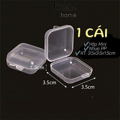 3 Hộp Nhựa Mini Trong Suốt, Đựng Đồ Dùng Cá Nhân, Đựng Thuốc, Để Đồ Nhỏ Tiện Dụng Trong Gia Đình, Nhỏ Gọn Tiện Dụng. TakyHome 5030