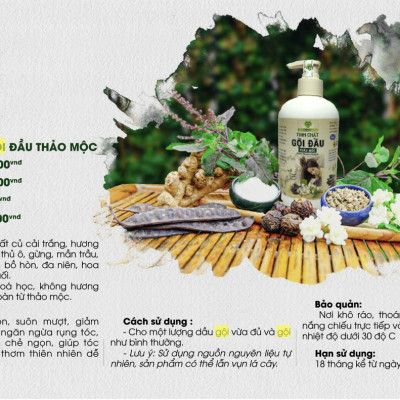 TINH CHẤT GỘI ĐẦU THẢO MỘC MẸ KEN 250ML -(Kích thích mọc tóc, giảm gãy rụng, giảm gàu)