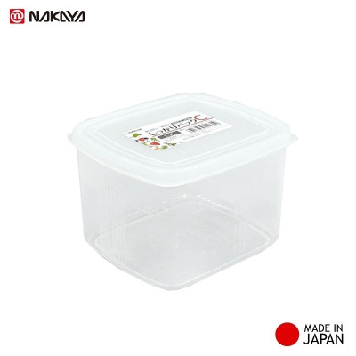 Set 02 hộp đựng thực phầm Nakaya 1200ml và 2000ml, thiết kế tinh tế, đẹp mắt, khả năng giữ kín hơi vượt trội - nội địa Nhật Bản