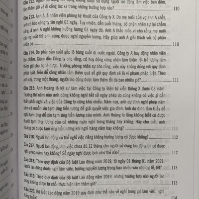 500 Câu hỏi và tình huống giải quyết các vướng mắc tranh chấp lao động