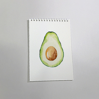 Sổ vẽ chuyên dụng A5 dòng cao cấp có vân, giấy rất dày vẽ chì và màu nước, giấy màu vàng kem lên màu rất tự nhiên, 15 tờ/cuốn 260gsm MOC08 Green Art - Hàng chính hãng