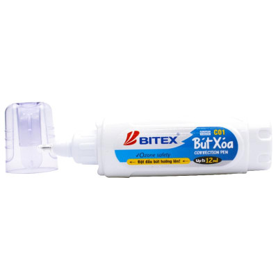 Bút Xóa Thân Trắng 12ml - Bitex C01