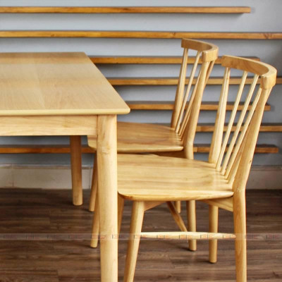 Bàn Requin gỗ cao su [chỉ bàn]