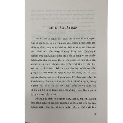 Sách - Kỹ Năng Hoạt Động Dành Cho Luật Sư Trong Vụ Án Hình Sự - NXB Chính Trị Quốc Gia