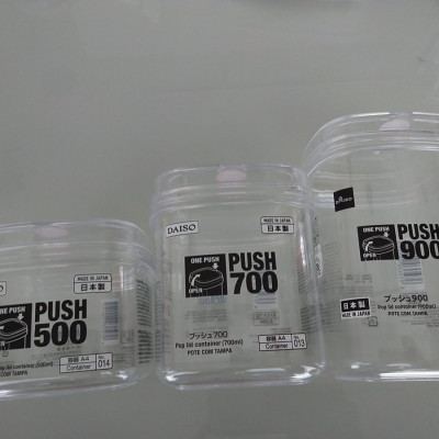 Combo 03 Hộp nhựa đựng thực phẩm Sanada Push Pot - Hàng nội địa Nhật Bản