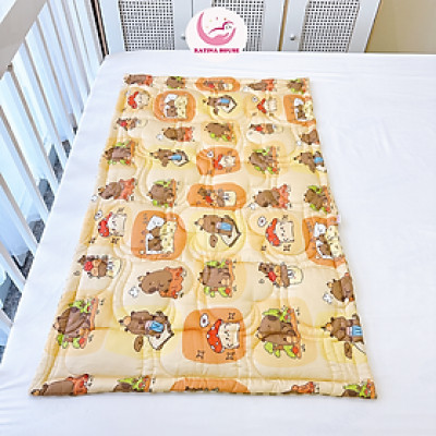 Nệm cho bé đi học mầm non Katina House 70x120cm, vải cao cấp tencel 60s mềm mịn mát, thấm hút tốt