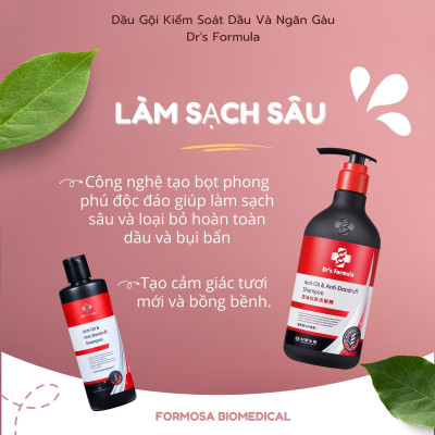 Dầu Gội Kiểm Soát Dầu & Ngăn Gàu Dr