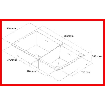 {CHÍNH HÃNG} Chậu rửa 2 hố cân phụ kiện đi kèm chât liệu Inox 304 cao cấp mã GC.AD8245 thương hiệu GERARI