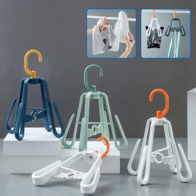 Combo 2 móc treo phơi giày dép thông minh đầu xoay 360 độ , xếp gọn tiện lợi khả năng chịu lực cao ,không tốn diện tích , mau khô ráo nước tiện lợi 
