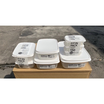Set 02 hộp thực phẩm nắp mềm Sanada, dùng để chứa đựng và bảo quản thực phẩm cho gia đình, quán ăn... bảo quản trong ngăn mát/ ngăn đông - nội địa Nhật Bản 