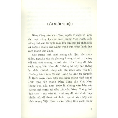 Sách - Các Cương Lĩnh Cách Mạng Của Đảng Cộng Sản Việt Nam - NXB Chính Trị Quốc Gia