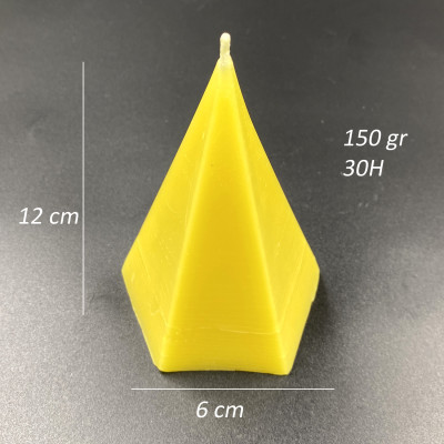 Nến Sáp Ong 29 Giờ Kèm Dĩa Gỗ Dừa 10cm : Khử Mùi Hôi Phòng Kín, Thơm Nhẹ Mùi Mật Ong, Giúp Ngủ Sâu, Không Độc Tố - HÀNG CHÍNH HÃNG