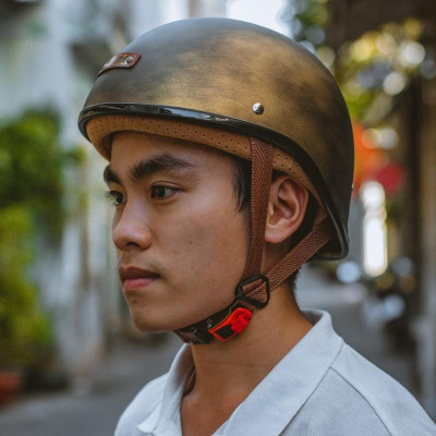 Mũ bảo hiểm nửa đầu 1/2 BULLDOG Gang cực ngầu nhiều màu 