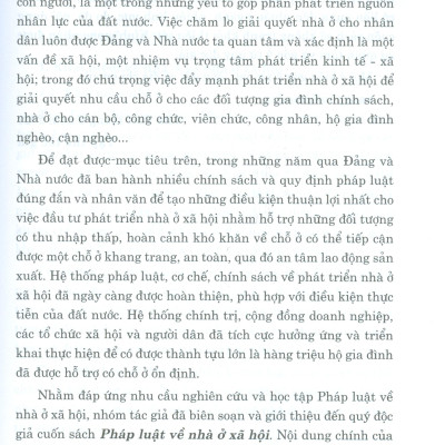 Pháp Luật Về Nhà Ở Xã Hội