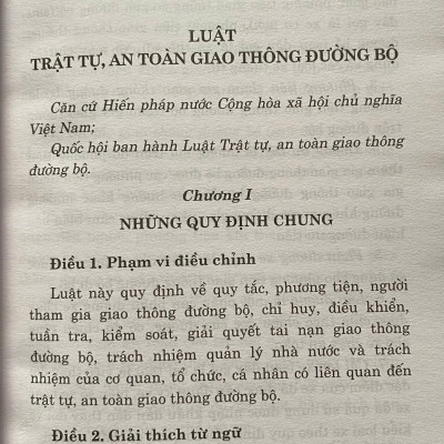 Luật Trật Tự, An Toàn Giao Thông Đường Bộ Năm 2024