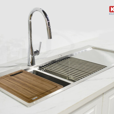 Vòi rửa bát rút dây Konox, Granite Series, Model Curva, 3 màu, Hàng chính hãng