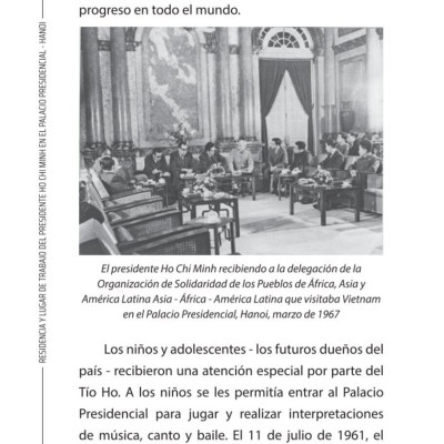 Residencia y lugar de trabajo del presidente  Ho Chi Minh en el Palacio Presidencial - Hanoi
