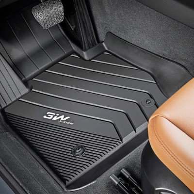 Thảm lót sàn xe ô tô BMW 3 series 320i/328i 2012-2019 nhãn hiệu Macsim 3W - chất liệu nhựa TPE đúc khuôn cao cấp - màu đen