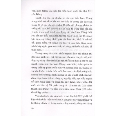 Tài Liệu Hướng Dẫn Đại Hội Đảng Bộ Các Cấp Tiến Tới Đại Hội Đại Biểu Toàn Quốc Lần Thứ XIII Của Đảng