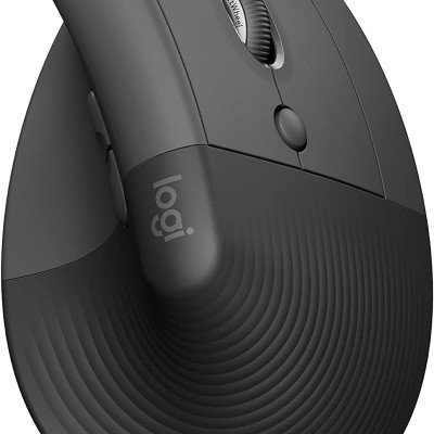 Chuột công thái học không dây Logitech Lift Vertical Ergonomic - Hàng Chính Hãng