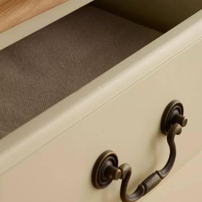 Tủ 6 Ngăn Kéo Bella Gỗ Sồi Ibie BSK6BELO - Trắng (110 x 42 cm)