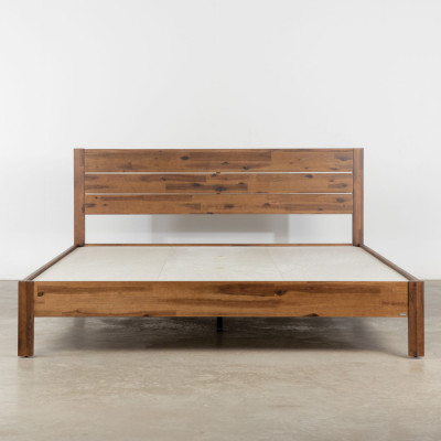 Giường ngủ gỗ CT17MH Juno Sofa màu vàng nâu