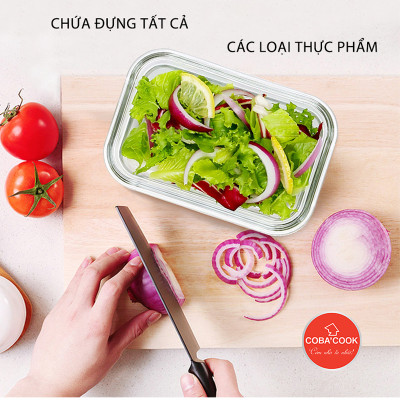 Bộ 6 hộp thủy tinh hình tròn và chữ nhật 370 ml+ 400 ml-CCR4L36
