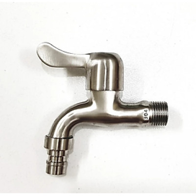 Vòi hồ KG67 sử dụng cho máy giặt, tưới cây, rửa xe.. chất liệu đúc inox304 - Hàng chính hãng