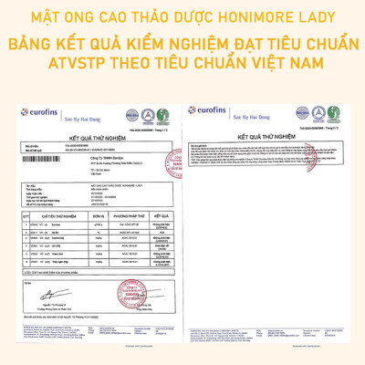 Mật ong thượng hạng - cao thảo dược Lady Honimore - dành cho Phụ nữ 
(Mật ong rừng bổ sung cao Tam Thất, cao Lạc Tiên, cao Đinh Lăng)