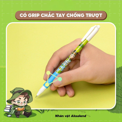 Bút Gel 0.5 mm - Nhân Vật Akooland Tahi - Thiên Long Gel-012/AK - Mực Đen