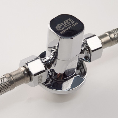 Van T chia giảm áp và khóa 2 đường nước Eurolife EL-X20 (Trắng bạc)