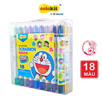 Bút sáp vặn 18 màu Thiên Long Colokit TCR-C008/DO