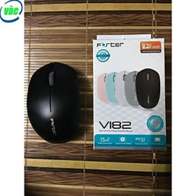Chuột không dây Forter V181 - Có pin tặng kèm - Tặng lót chuột  - Hàng Chính Hãng