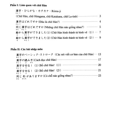 Tiếng Nhật Cho Mọi Người - Sơ Cấp 1 - Hán Tự (Bản Tiếng Việt)