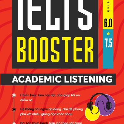 IELTS BOOSTER - ACADEMIC LISTENING - New Oriental IELTs Research Institute - 1980Edu dịch - (bìa mềm)
