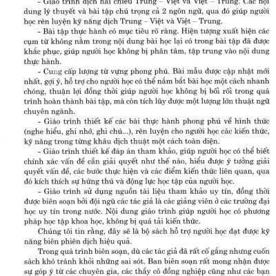 Sách- Kỹ năng biên phiên dịch Trung Việt, Việt Trung thực chiến tập 2+DVD tài liệu