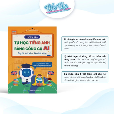 Combo 2 sách: Hướng dẫn tự học Tiếng Anh bằng công cụ AI, 1000 Từ vựng và 500 Câu giao tiếp Song ngữ Anh - Trung