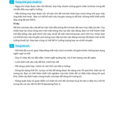 Ielts Go - Speaking Part 2 - Ý Tưởng Hay Để Trả Lời Tất Cả Các Câu Hỏi