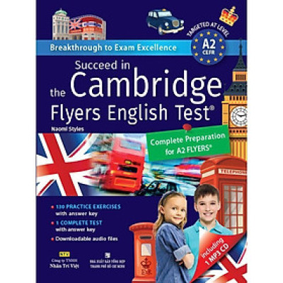 Sách - Succeed In The Cambridge Flyers English Test (Kèm 1 Đĩa MP3) - Nhân Trí Việt