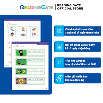 Sách DODO ABC WORKBOOK -  SIGHT WORDS 1 READING GATE Cho Bé Từ 5 Đến 8 Học Ngữ Âm, Đánh Vần Tiếng Anh 