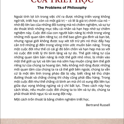 CÁC VẤN ĐỀ CỦA TRIẾT HỌC (The Problems Of Philosophy) - Bertrand Russell - Huỳnh Duy Thanh dịch - Tái bản - (bìa mềm)
