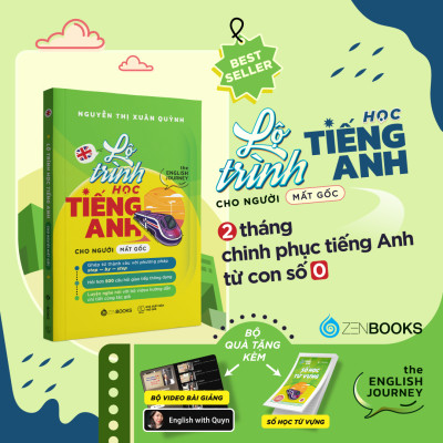 Combo Sách Học Tiếng Anh Mất Gốc - Lộ Trình Từ A-Z Đến Giao Tiếp Tự Tin - The English Journey