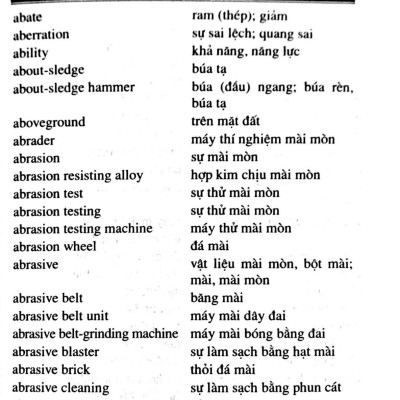 Từ Điển Cơ Khí Và Công Trình Anh -Việt 40.000 Từ