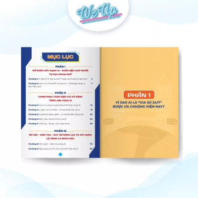 Combo 2 sách: Hướng dẫn tự học Tiếng Anh bằng công cụ AI, 1000 Từ vựng và 500 Câu giao tiếp Song ngữ Anh - Trung